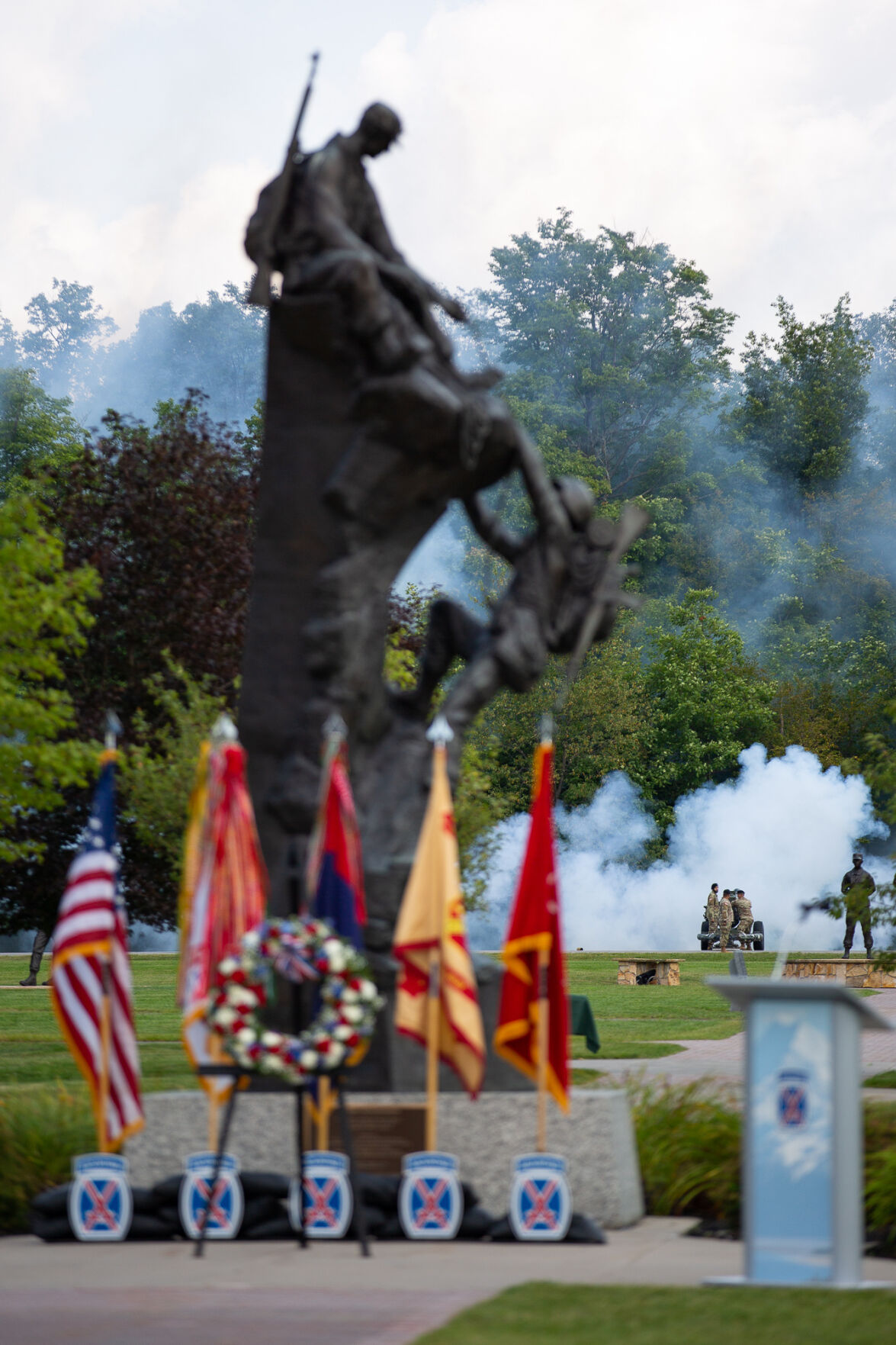 Families honor fallen at Drum ceremony